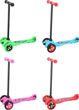 No Fear Kinderstep - Step 3 Wielen - Buitenspeelgoed Jongens en Meisjes - Kinder Step voor Kinderen 2 tot 5 jaar - Maximaal Gewicht 20 kg - Stuurhoogte op 66 cm - Aluminium - Blauw