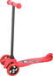 No Fear Kinderstep - Step 3 Wielen - Buitenspeelgoed Jongens en Meisjes - Kinder Step voor Kinderen 2 tot 5 jaar - Maximaal Gewicht 20 kg - Stuurhoogte op 66 cm - Aluminium - Rood