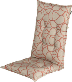 No Time To Waste Tuinstoelkussen hoog | Pearl Orange | 50x123cm