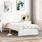 vidaXL - Bedframe - massief - hout - wit - 100x200 - cm