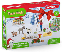 Schleich 98983 Farm World Adventskalender 2023 FR-IT, ab 3 Jahren, Farm World - Set, 24-teilig …