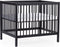 Childhome Park PA97 - Box met wieltjes - Verstelbare bodem - Zwart - 98 x 78 x 82 cm