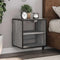 vidaXL - Nachtkastjes - 2st - wandgemonteerd - 40x31x39,5cm - grijs - sonoma - eiken