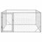 vidaXL - Hondenkennel - voor - buiten - met - deur - 2x2x1 - m - gegalvaniseerd - staal