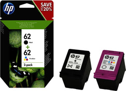 HP 62 (N9J71AE) - Inktcartridge - Zwart en kleur (Cyaan Geel Magenta)