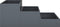 vidaXL - Tuin - Plantenbak - 3-Tier - 90x90x35 - cm - Anthraciet - Staal