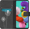iMoshion Hoesje Geschikt voor Samsung Galaxy A51 Hoesje Met Pasjeshouder - iMoshion Design Softcase Bookcase - Wit / Zwart / Dandelion