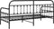 vidaXL - Ligbed - Frame - Zwart - 100x200 - cm - Staal