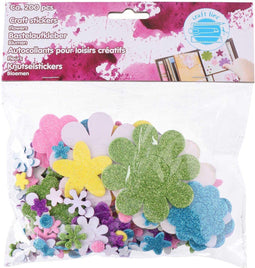 Knutsel Stickers Bloemen, 200st.
