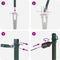 vidaXL - Ligbedden - met - Spijker - 7 - stuks - Ø32 - mm - 170 - cm - Gegalvaniseerd - Staal