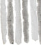 vidaXL - Vliegengordijn - 56x185 - cm - chenille - lichtgrijs - en - wit