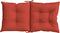 vidaXL - Stoelkussens - 6 - st - lage - rug - 100x50x7 - cm - stof - gemêleerd - rood