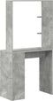 vidaXL - Kaptafel - in - Grijs - Beton - 78,5x37x154,5 - cm - Gelaagd - Hout