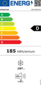 Inventum IVR1785S - Inbouw vriezer - 197 liter - No Frost - Energieklasse D