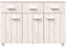 vidaXL - Dressoir - HAMAR - 113x40x80 - cm - massief - grenenhout - wit
