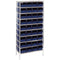 Raaco Rekkensysteem 7-1600 - 10 planken 36 bakken - Blauw