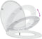 vidaXL - Snelle - Ontgrendelbare - Toiletzitting - met - Zachte - Sluiting - Duroplast - Wit