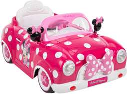 Huffy Minnie Mouse - Ride-on Auto 7,2V - Werkende koplampen en openende deuren - Roze