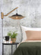 GOOD&MOJO Wandlamp Kalimantan - Bamboe/Zwart - 55x44x45cm - Binnen Scandinavisch,Bohemian