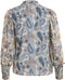 VILA VIAVELINE - V-neck L/S Top - Lange mouw - Blauw