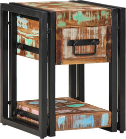vidaXL - Nachtkastje - 40x40x40 - cm - van - gerecycled - massief - hout