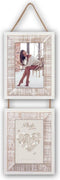 ZEP - Duo / 2-luik houten fotolijst wit / bruin Florent voor 2 foto's 13x18 - WW1813