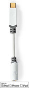 Nedis CCBW65950WT01 - Audio-adapterkabel 3,5mm naar USB-C - 10cm - Wit