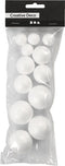 Creotime Styropor-model Ballen 20-30-40 Mm Wit 12 Stuks