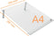 Nobo A4 Kantelbaar Mini Whiteboard Voor Op Bureau - Draagbaar, Droog Uitwisbaar, Frameloos - 210 x 297 Millimeter - Inclusief Marker - Transparant Acryl
