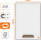 Nobo A4 Mini Whiteboard - met Standaard en Pennengoot - Pak van 4 stuks