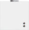 Nobo Droog Uitwisbaar Mini Magnetisch Whiteboard - Inclusief Whiteboard Marker, Magneten en Montagestickers - 36 x 36 cm - Wit