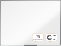 Nobo Essence Magnetisch Emaille Whiteboard Met Pennengoot - 1200x900mm - Ideaal voor Kantoor -Wit