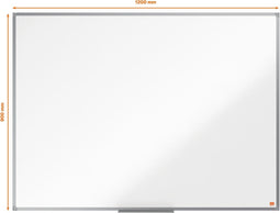 Nobo Essence Magnetisch Whiteboard - 120x90cm - Met Pennengoot - Bord van Gelakt Staal - Wit