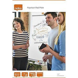 Nobo - Flipoverpapier nobo 65x95.5cm blanco 50vel | 5 stuks