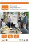 Nobo Gerecycled Flipoverblok 600 x 890 mm, dubbelzijdig blanco of geruit papier, 50 vel, 70 grams, pak van 2, plano verpakt