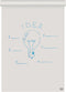 Nobo Gerecycled Flipoverblok op Rol - 50 Vellen Dubbelzijdig Blanco of Geruit Papier- 58x81cm - 70 grams