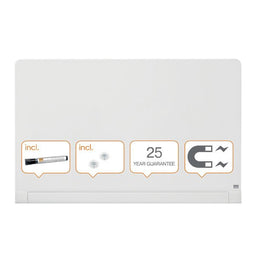 Nobo - Glasbord nobo impression pro 1260x710mm wit