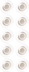Nobo - Glasbordmagneten - 10 stuks - Wit