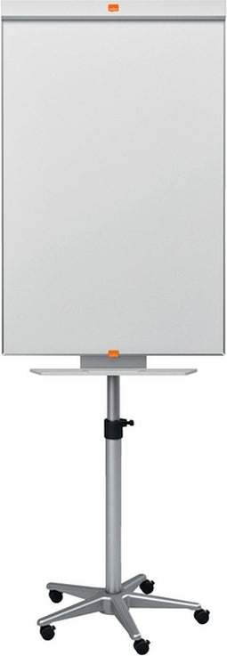 Nobo Impression Pro Stalen Mobiele Flipover - In Hoogte Verstelbaar - Inclusief Marker - Wit