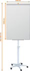 Nobo Impression Pro Stalen Mobiele Whiteboard Flipover - Wit