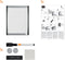 Nobo Klein Magnetisch Whiteboard - 21,5 x 28 cm - Inclusief Marker, Magneten en Foamtape - Wit