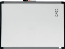 Nobo Klein Magnetisch Whiteboard - 58,5 x 43cm - Inclusief Montageset, Magneten En Markers - Wit