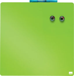Nobo Klein Magnetisch Whiteboard - Inclusief Whiteboard Marker, Magneten en Montagestickers - 36 x 36 cm - Groen