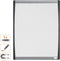 Nobo Klein Whiteboard Met Gewelfde Lijst - 35,5 x 28cm - Inclusief Whiteboard Accessoires - Wit