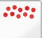 Nobo Magnetische Whiteboard Magneten - Pak Van 10 Stuks - 32mm Magneten - Rood