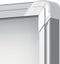 Nobo Premium Plus Afsluitbare Glazen Binnenvitrine Magnetisch voor 9xA4 Formaat - Wit