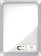 Nobo Premium Plus Afsluitbare Glazen Binnenvitrine Magnetisch voor 4xA4 Formaat met Zijslot - Grijs/Wit