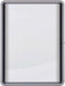 Nobo Premium Plus Afsluitbare Glazen Binnenvitrine Magnetisch voor 4xA4 Formaat met Zijslot - Grijs/Wit