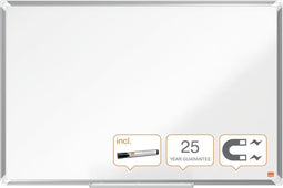 Nobo Premium Plus Magnetisch Whiteboard Emaille - Met Pennengoot - Inclusief Whiteboard Marker - 900x600mm