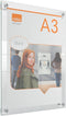 Nobo Premium Plus Verplaatsbare A3 Poster Frame voor aan de Muur - met Zuignapmontage - Transparant Acryl